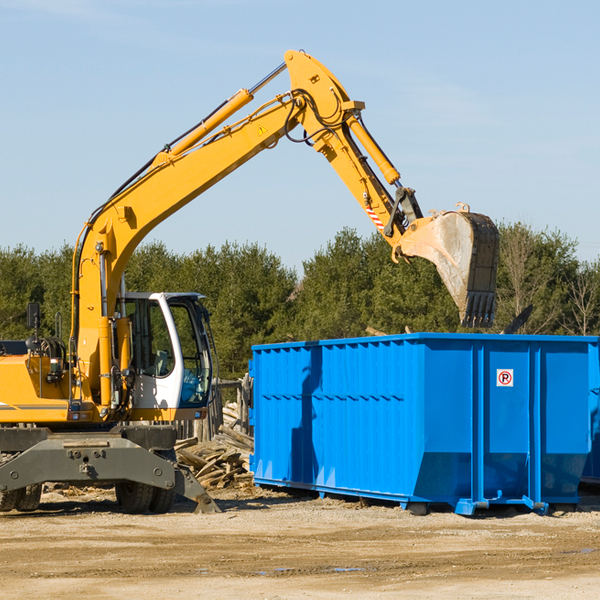 can i choose the location where the residential dumpster will be placed in Somes Bar CA